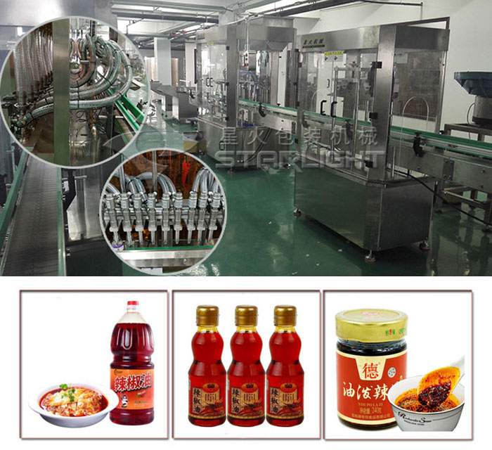油潑辣子灌裝機(jī)生產(chǎn)線設(shè)備